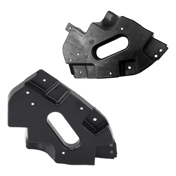 Front, Driver and Passenger Side Bumper Reinforcements, Plastic, Lower Outer Reinforcement, CAPA CERTIFIED