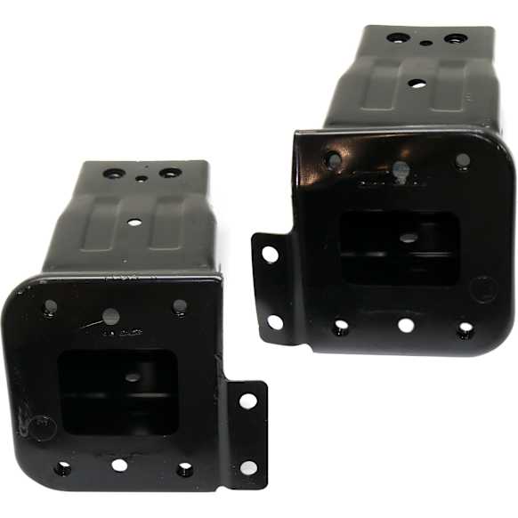 Front, Driver and Passenger Side Bumper Brackets, Impact Absorber
