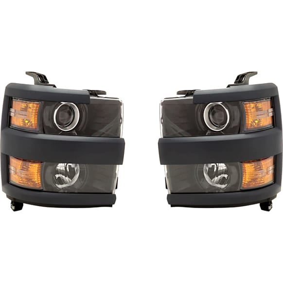 Driver and Passenger Side Halogen Headlight, With bulb(s), CAPA Certified
