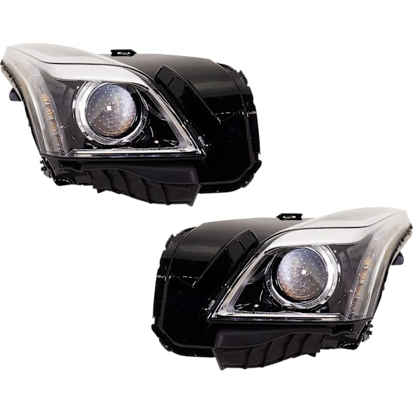 Driver and Passenger Side Headlight, with Bulb, Halogen, Projector Style, Base Model, Sedan, Does Not Fit HID and V models, Base Model, Sedan, 4Cyl, 2L Eng.