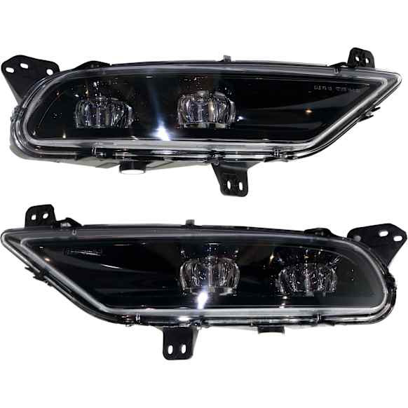 Front, Driver and Passenger Side LED Fog Light, With bulb(s)