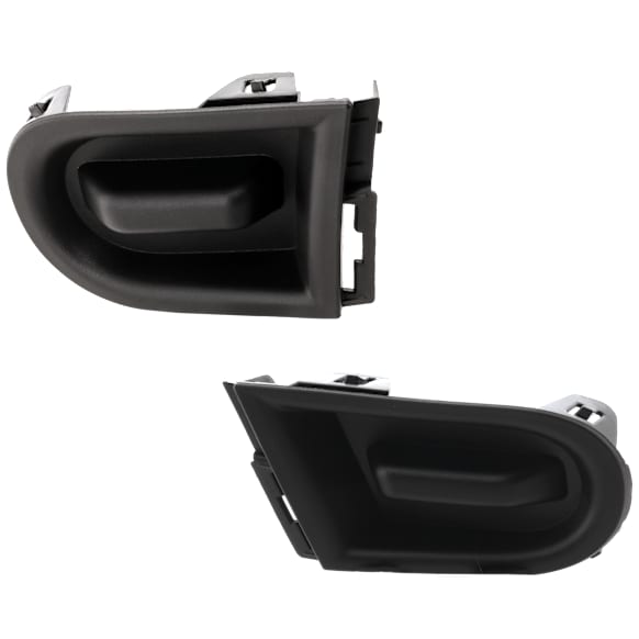 Front, Driver and Passenger Side Fog Light Covers, Textured Black