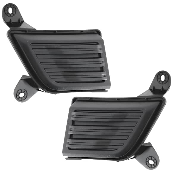 Fog Light Cover - Front, Driver and Passenger Side, Textured Black