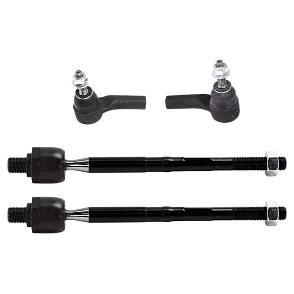 Front, Driver and Passenger Side, Inner and Outer Tie Rod Ends