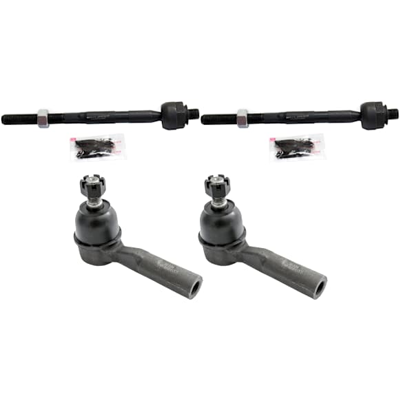 Front, Driver and Passenger Side, Inner and Outer Tie Rod Ends