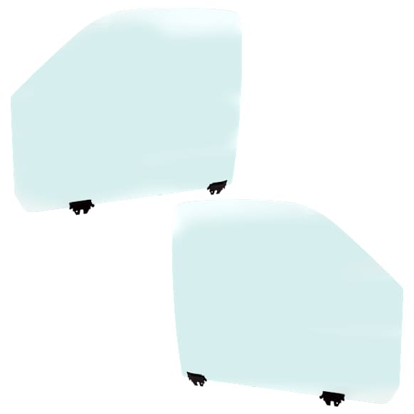 Front, Driver and Passenger Side Door Glasses, Green Tint, Replaces NAGS No. DD08942GTY