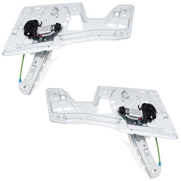 Rear, Driver and Passenger Side Window Regulators, Power