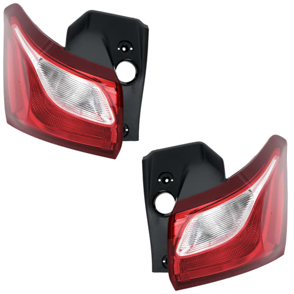 Driver and Passenger Side, Outer LED Tail Light, With bulb(s), OE Replacement, CAPA Certified