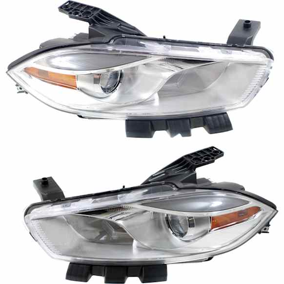 Passenger Side Headlight, with Bulb, Halogen, Chrome Interior, Aero/Limited/SE Models