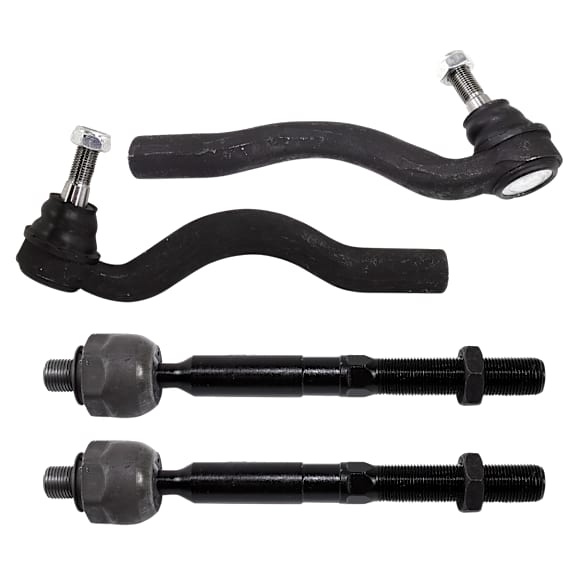 Front, Driver and Passenger Side, Inner and Outer Tie Rod Ends