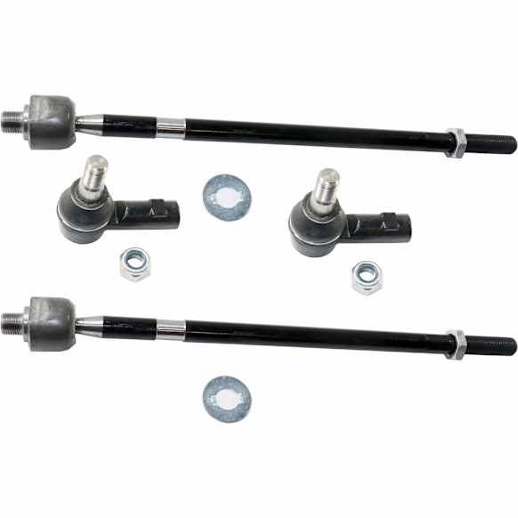 Front, Driver and Passenger Side, Inner and Outer Tie Rod Ends