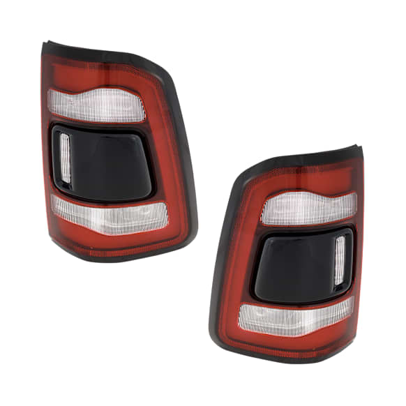Driver and Passenger Side LED Tail Light, With bulb(s), OE Replacement