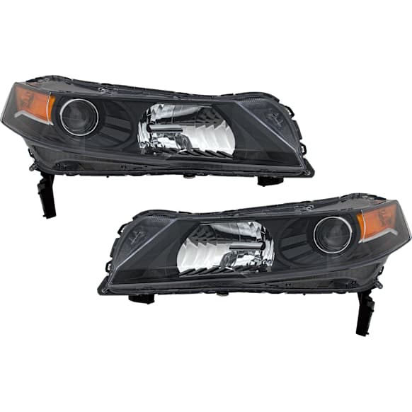 Driver and Passenger Side Headlights, without Bulbs, HID/Xenon, OE comparable, CAPA Certified