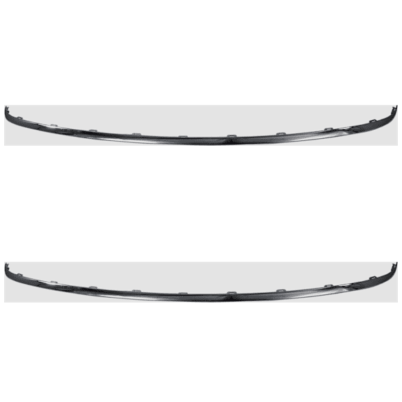 Rear, Driver and Passenger Side Bumper Trim, Chrome