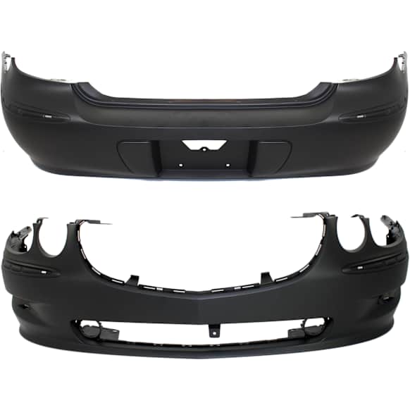 Front and Rear Primed Bumper Cover
