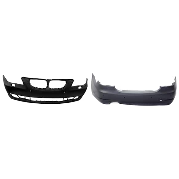 Sedan Front and Rear Primed Bumper Cover Base