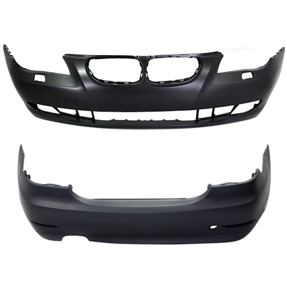 Sedan Front and Rear Primed Bumper Cover Base