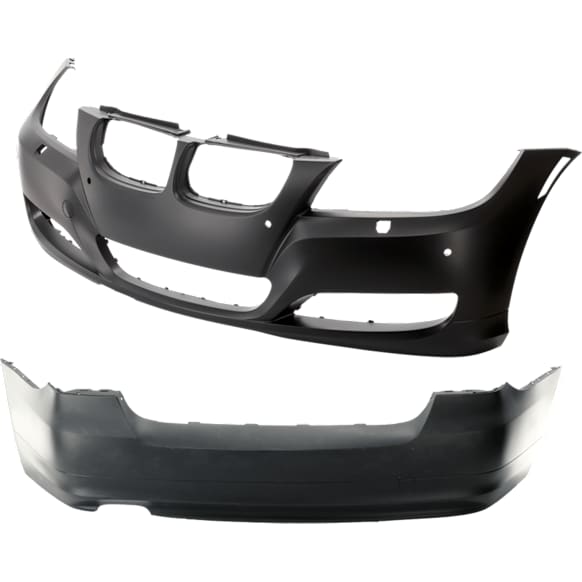 Sedan Front and Rear Primed Bumper Cover