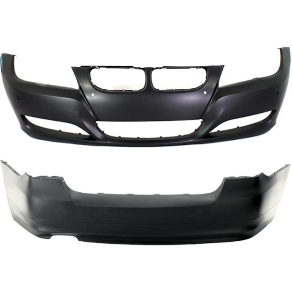 Sedan Front and Rear Primed Bumper Cover