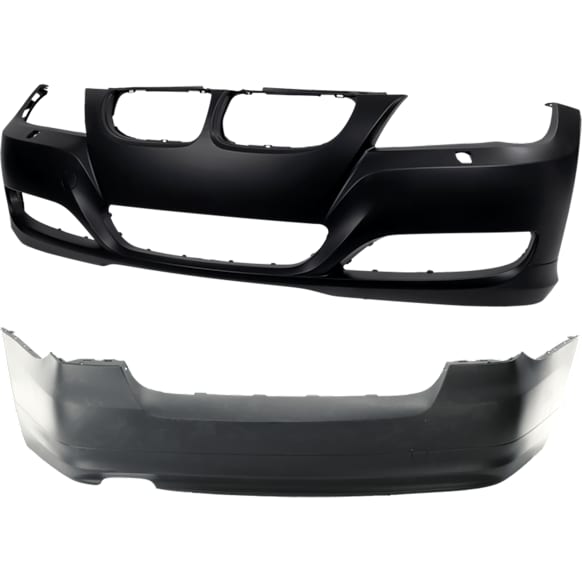 Sedan Front and Rear Primed Bumper Cover