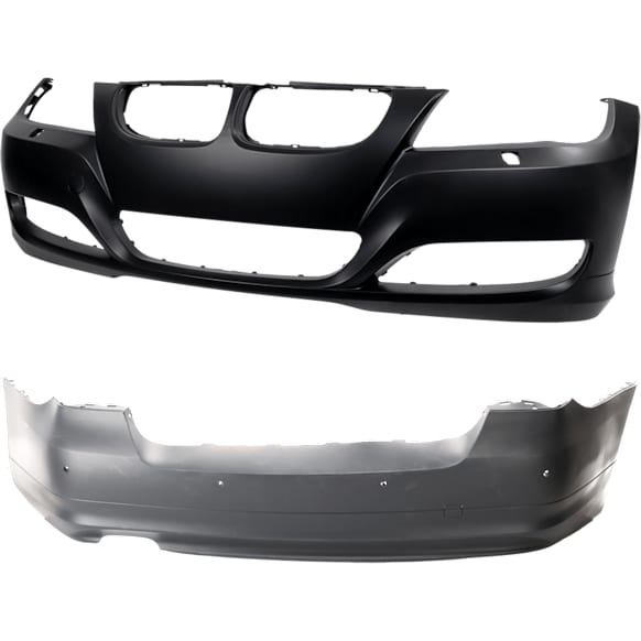 Sedan Front and Rear Primed Bumper Cover