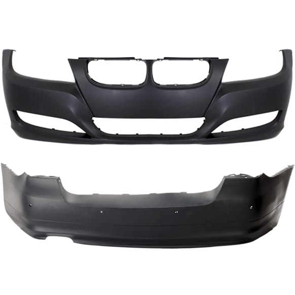 Sedan Front and Rear Primed Bumper Cover
