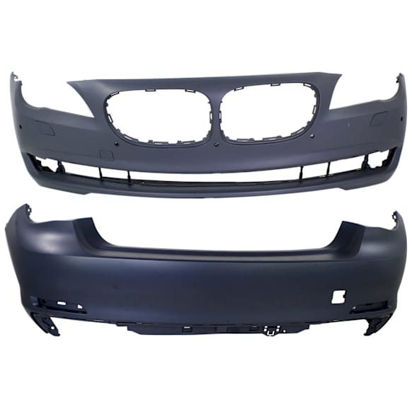 Front and Rear Primed Bumper Cover