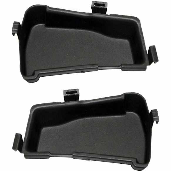 Front, Driver and Passenger Side, Inner Fog Light Trims, Textured Black, For Models With M Package