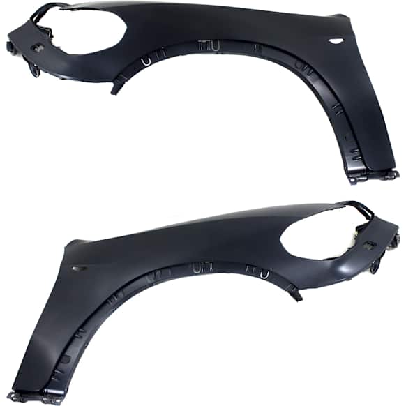 2011-2013 BMW X5 - Front, Driver and Passenger Side Fenders, With holes for turn signal light, For Models With Headlight Washer