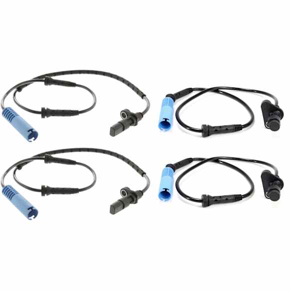 Front and Rear, Driver and Passenger Side ABS Speed Sensors