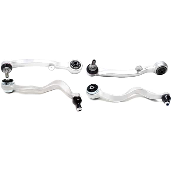 Front, Driver and Passenger Side, Lower, Frontward and Rearward Control Arms