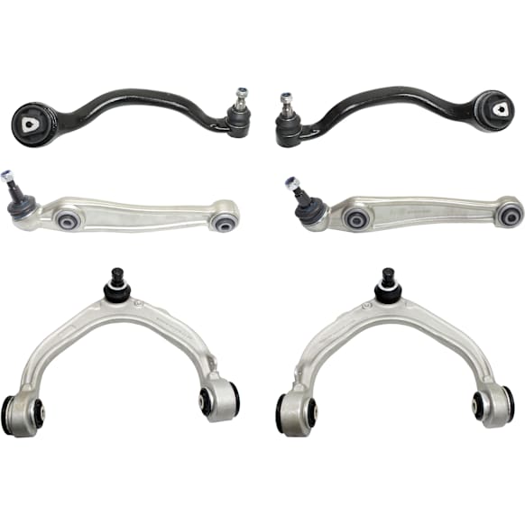 Front, Driver and Passenger Side, Upper and Lower Control Arm, With ball joint(s)