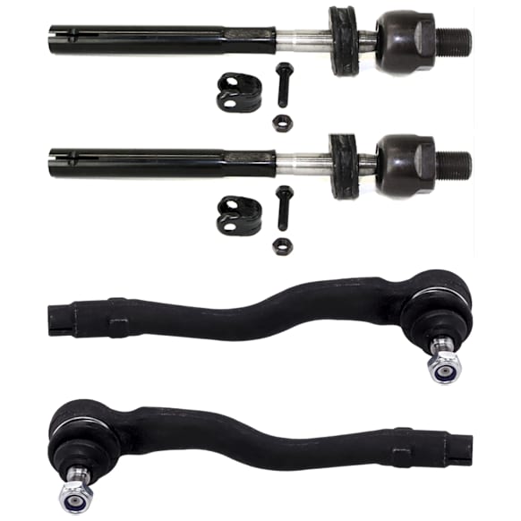 Front, Driver and Passenger Side, Inner and Outer Tie Rod End