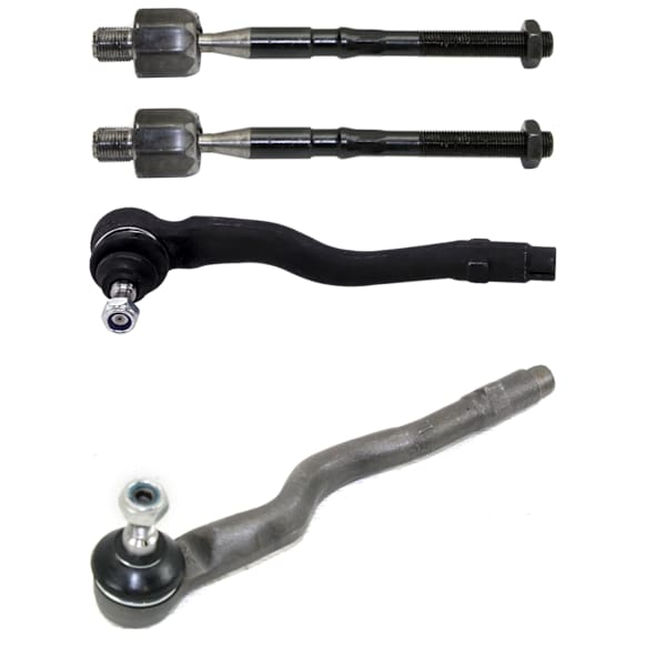 Front, Driver and Passenger Side, Inner and Outer Tie Rod End