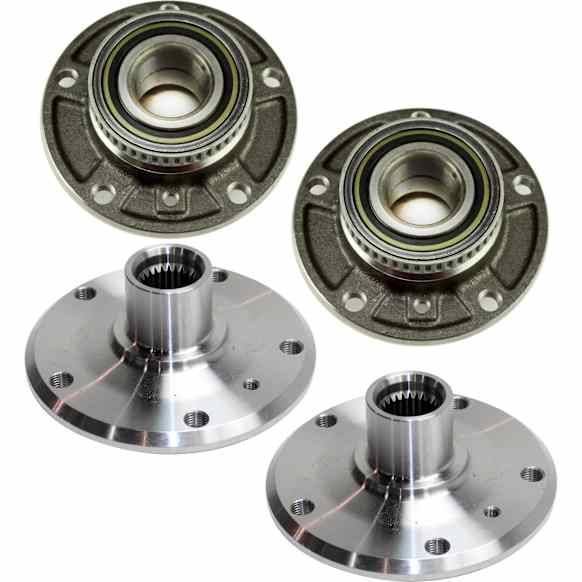 2001-2005 BMW 325Ci - Front and Rear, Driver and Passenger Side Wheel Hub, 5 lugs, RWD