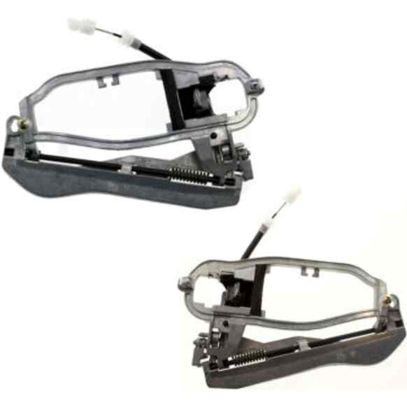 2000-2006 BMW X5 - Front, Driver and Passenger Side Unfinished Exterior Door Handle, Without Key Hole