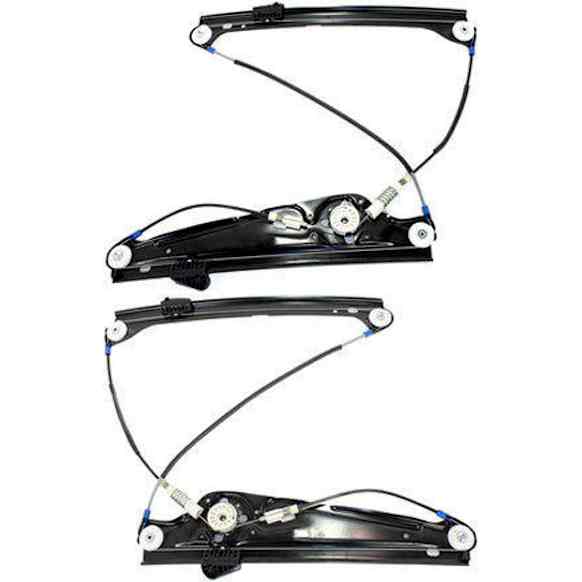 Front, Driver and Passenger Side Power Window Regulator, Without Motor