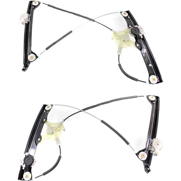 2012 BMW 650i xDrive - Front, Driver and Passenger Side Power Window Regulator, Without Motor