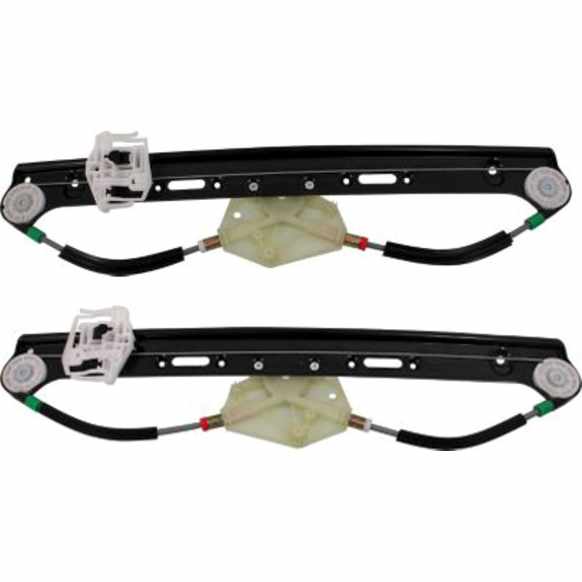 2004-2010 BMW X3 - Rear, Driver and Passenger Side Power Window Regulator, Without Motor