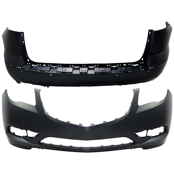 Front and Rear Primed Bumper Cover