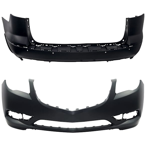 Front and Rear Primed Bumper Cover