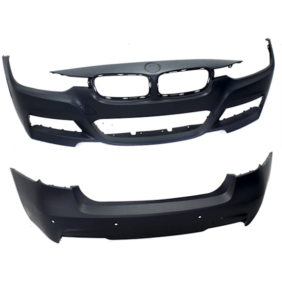 Front and Rear Primed Bumper Cover