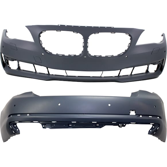 Front and Rear Primed Bumper Cover