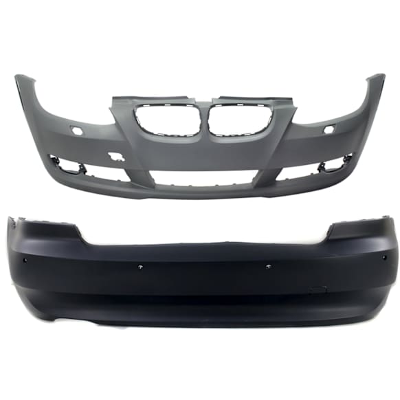 Front and Rear Primed Bumper Cover
