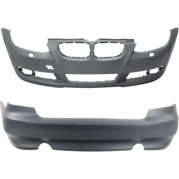 Front and Rear Primed Bumper Cover