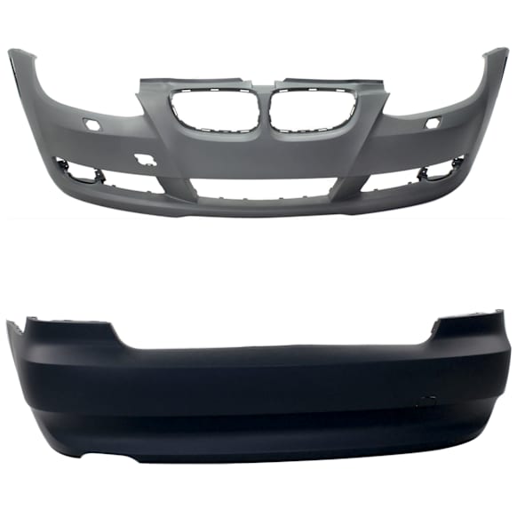 Front and Rear Primed Bumper Cover