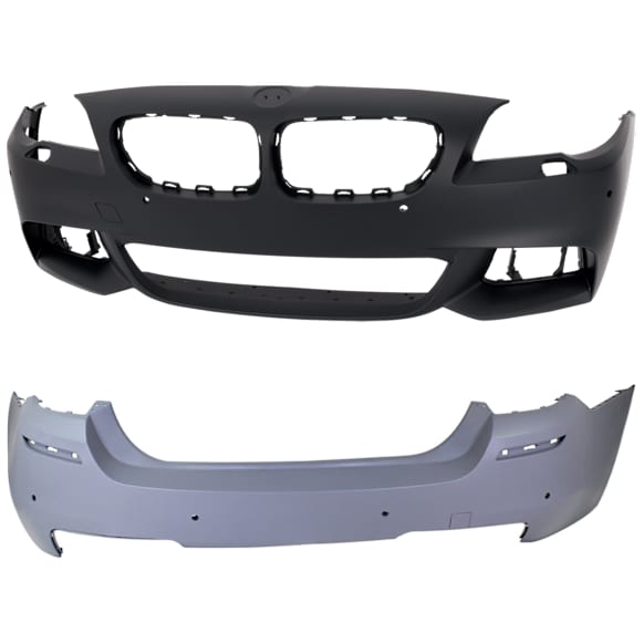 Front and Rear Primed Bumper Cover