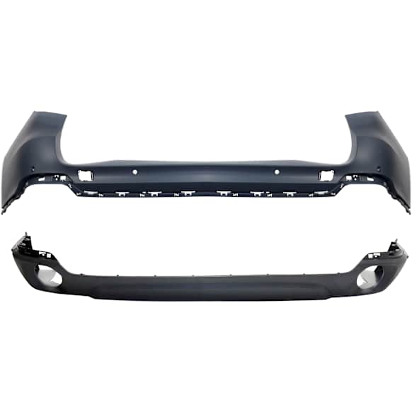 Rear, Upper and Lower Upper - Primed, Lower - Textured Bumper Cover