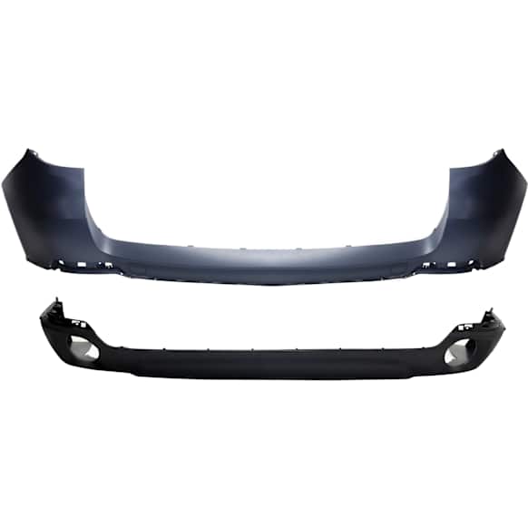 Rear, Upper and Lower Upper - Primed, Lower - Textured Bumper Cover