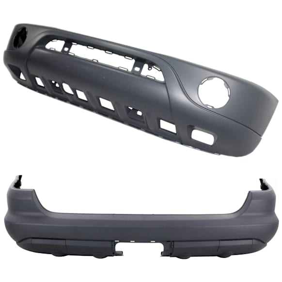 Front and Rear Primed Bumper Cover